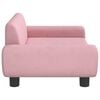 vidaXL Kids Sofa Pink Velvet, Solid Pine Wood, Foam Mini Durable
