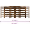 vidaXL Radiator Cover Smoked Oak 80.7x8.5x32.9" Engineered Wood