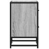 vidaXL Bedside Cabinet Set of 2 Grey Sonoma Engineered wood, steel
