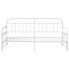 vidaXL Daybed Frame White 39.37 x 78.74 in Powder-Coated Steel