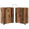 vidaXL Bathroom Cabinet with Storage Old Wood 23.62 x 13.78 x 31.50 in