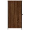 vidaXL Bedside Cabinet Brown Oak Engineered wood, iron Medium