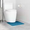 vidaXL Anti-slip Bath Mat with Toilet Cut Blue 19.7" x 19.7" PP