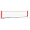vidaXL Tennis Net Black and Red 157.5"x39.4"x34.3" Polyester