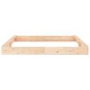 vidaXL Sandbox Natural Pine Solid Pine Wood Large Durable Sandpit