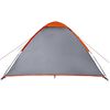 vidaXL Camping Tent Dome 2-Person Grey and Orange Waterproof