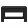 vidaXL Coffee Table Black oak 101 x 49 x 52 cm Engineered wood