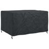 vidaXL Furniture Cover Plain Black 70.87 x 55.12 x 35.43 in 210D
