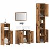 vidaXL Bathroom Furniture Set Old wood Engineered wood Large