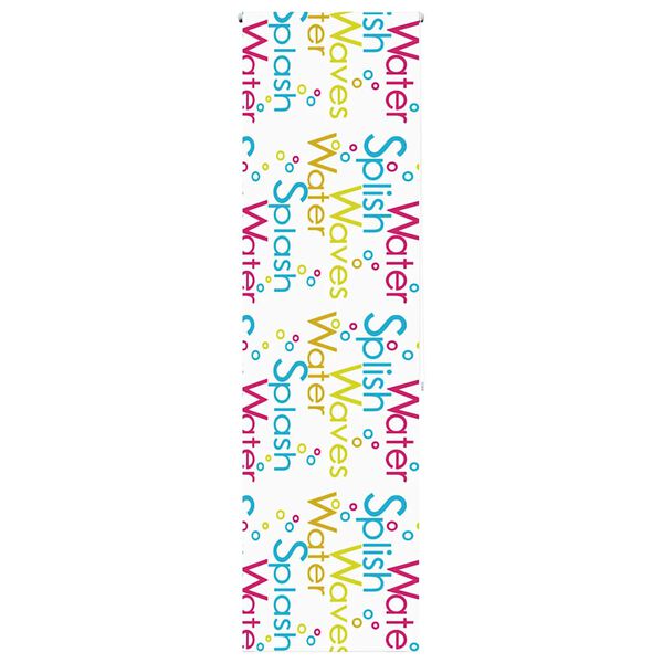 vidaXL Shower Roller Blind Transparent PEVA 27.6x94.5 in