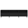 vidaXL TV Cabinet Black Oak 59.06 x 11.81 x 17.52 in Engineered Wood