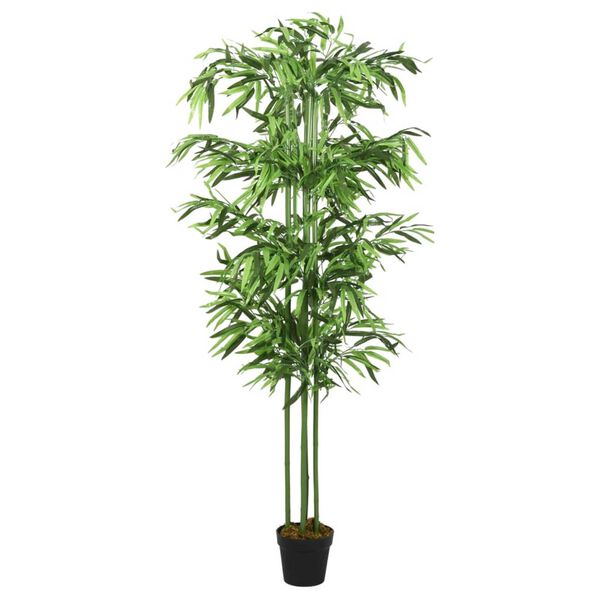 vidaXL Artificial Bamboo Tree Green Textile fibers, Bamboo, Plastic