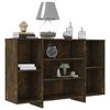 vidaXL Sideboard Smoked Oak 47.2"x11.8"x29.5" Engineered Wood