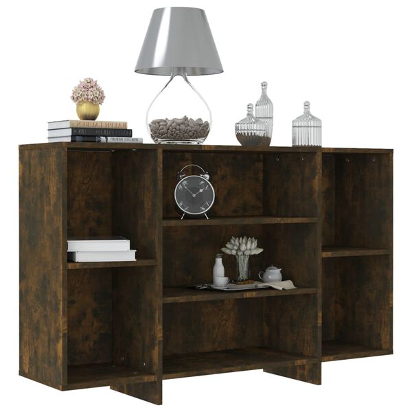 vidaXL Sideboard Smoked Oak 47.2"x11.8"x29.5" Engineered Wood