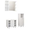 vidaXL Bathroom Furniture Set White Engineered wood Storage