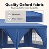 vidaXL Folding Party Tent with Sidewalls Blue 9.8'x19.7'