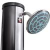 vidaXL Solar Shower Black and silver UV-resistant PVC Standard