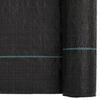 vidaXL Weed Membrane Black Polypropylene 3.3 x 492.1 in