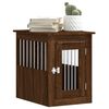 vidaXL Dog Crate Furniture Brown Oak Engineered Wood, Steel Medium