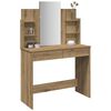 vidaXL Dressing Table Artisan Oak Engineered wood, Glass Large
