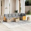 vidaXL Garden Sofa Set Mix Beige