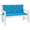 vidaXL Garden Bench Cushion Set of 2 Light Blue