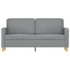 vidaXL 2-seater Sofa Light Grey Fabric (100% polyester), metal, textilene