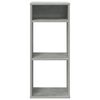 vidaXL Book Cabinet Concrete grey Engineered wood Tall Book Cabinet