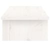vidaXL Monitor Stand White 39.4x10.6x5.9" Solid Wood Pine