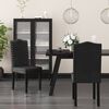 vidaXL Dining Chairs 2 pcs Black Velvet