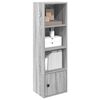 vidaXL Bookcase Grey sonoma Engineered wood Medium Bookcase