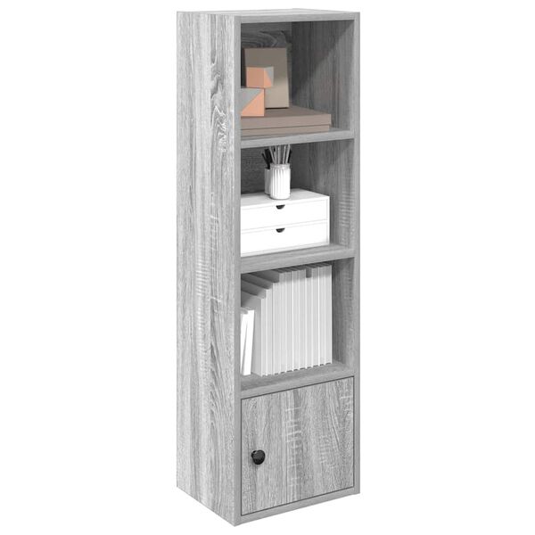 vidaXL Bookcase Grey sonoma Engineered wood Medium Bookcase