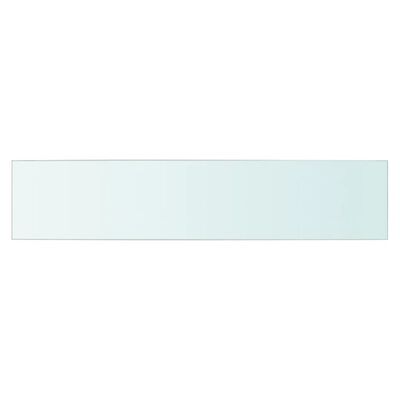 vidaXL Shelves 2 pcs Panel Glass Clear 27.6"x5.9"