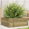 vidaXL Garden Planter Natural Wood Impregnated Pine Wood Medium