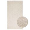 vidaXL Rug Cream 100% Polypropylene 31.5 x 59.1 in