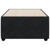 vidaXL Bed Frame Black Velvet (100% polyester), Plywood, Engineered wood