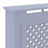 vidaXL MDF Radiator Cover Gray 30.7"