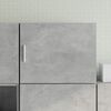 vidaXL Wall Cabinet Concrete grey Engineered wood
