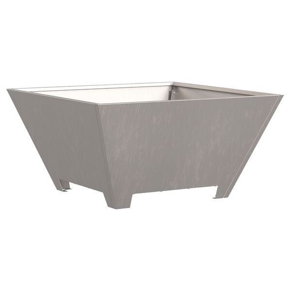 vidaXL Fire Pit Brown 23.62 x 23.62 x 11.81 in Steel