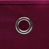 vidaXL Storage Box Set of 10 Dark Red Non-woven fabric (100% polyester)