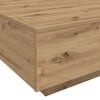 vidaXL Coffee Table Artisan Oak 21.65 x 21.65 x 12.20 in