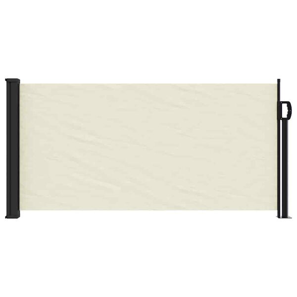 vidaXL Retractable Side Awning Cream