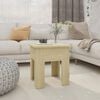 vidaXL Coffee Table Sonoma Oak Engineered Wood 15.7 x 15.7 in