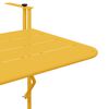 vidaXL Hanging Balcony Table Mustard 23.62 x 15.35 x 25.59 in Steel