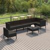 vidaXL Garden Lounge Set Black