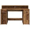vidaXL Desk Old wood Engineered wood Medium Desk Rectangular Modern