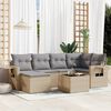 vidaXL Garden Sofa Set Beige