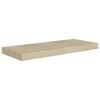 vidaXL Wall Shelf Set of 2 Oak Honeycomb MDF, metal Medium