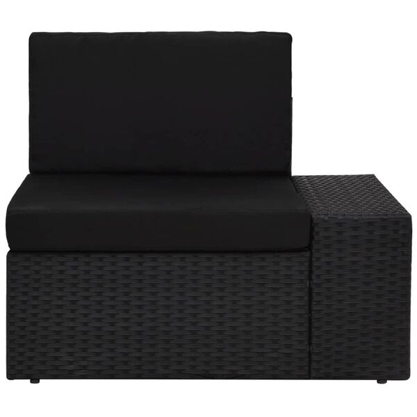 vidaXL Garden Lounge Set Black
