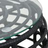 vidaXL Bistro Set Black, Transparent